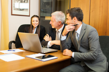 Wall Mural -     Business people at work