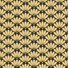 Wall Mural - seamless antique palette oriental floral pattern vector