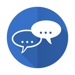 Aufkleber - forum blue flat desgn icon with shadow on white background