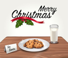 Cookies And Milk For Santa