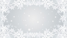 Snowflake Frame -silver