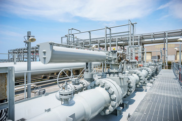 equipment and pipeline in oil refinery