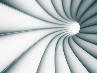 Wall Mural - abstract tunnel architecture light background