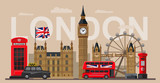 Fototapeta Londyn - vector great britain