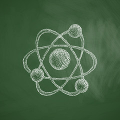 Poster - atom icon