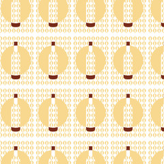 Vector seamless vintage pattern with multiple bottles of wine