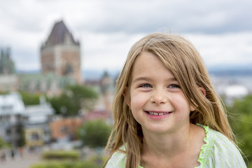 Portrait of little pretty girl 