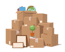 Move Service Box Full Vector Illustration