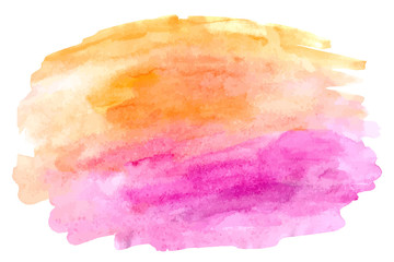 Abstract watercolor vector hand paint on white background