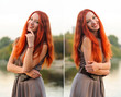 © pliekhova - Outdoors portrait of beautiful young woman with red hair