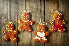 Christmas Homemade Gingerbread Couple Cookies