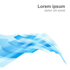 Poster - abstract background blue and light color geometry element 001