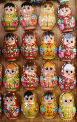 Wall Mural - Matrioshka  dolls are the most popular souvenirs from Russia