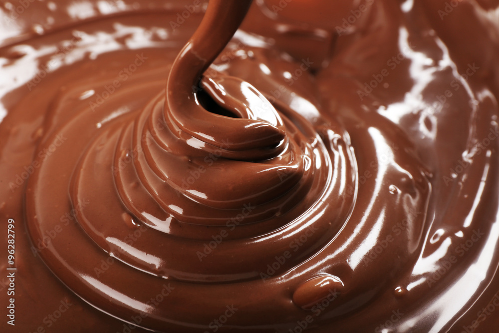 Chocolate as background