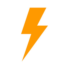 lightning bolt expertise flat icon for apps and websites