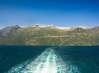 Canvas Print - Beautiful fjords of Norway