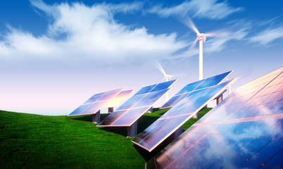 Wall Mural - renewable energy concept