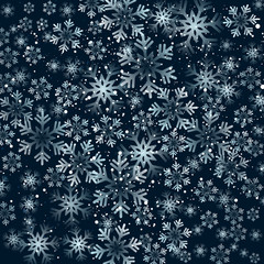 Poster - Christmas snowflakes background