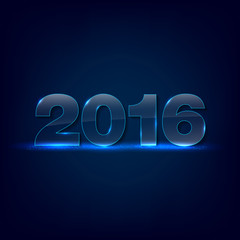 Wall Mural - gleaming glass inscription 2016