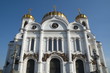 © koromelena - Moscow, Russia. The Cathedral of Christ the Savior on blue sky background