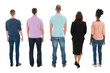 Rear View Of Creative Business People Standing With Manager