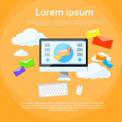 Poster - Digital Marketing Email Laptop Envelope Send Business Mail