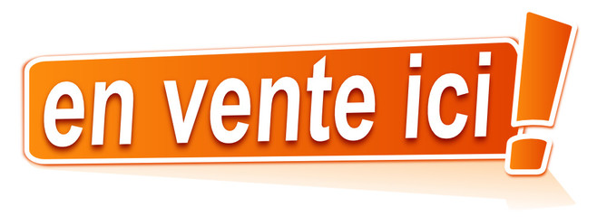 Sticker - en vente ici sur étiquette orange