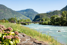 River Adige In Bolzano