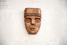 Inca Mask On The Wall