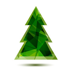 Canvas Print - green christmas tree