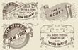 © Roverto - Vintage labels set. Elements organized by layers.