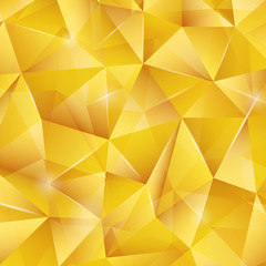  Abstract bright gold pattern from triangles.