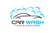 car wash logo, modern car wash and professional automotive vector logo design