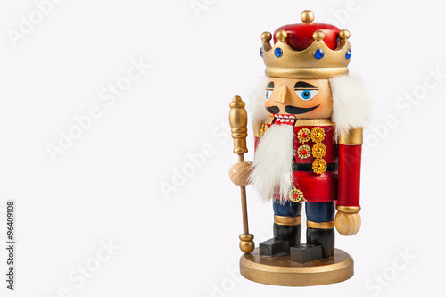 Fotografía Traditional figurine christmas nutcracker wearing an old military style uniform