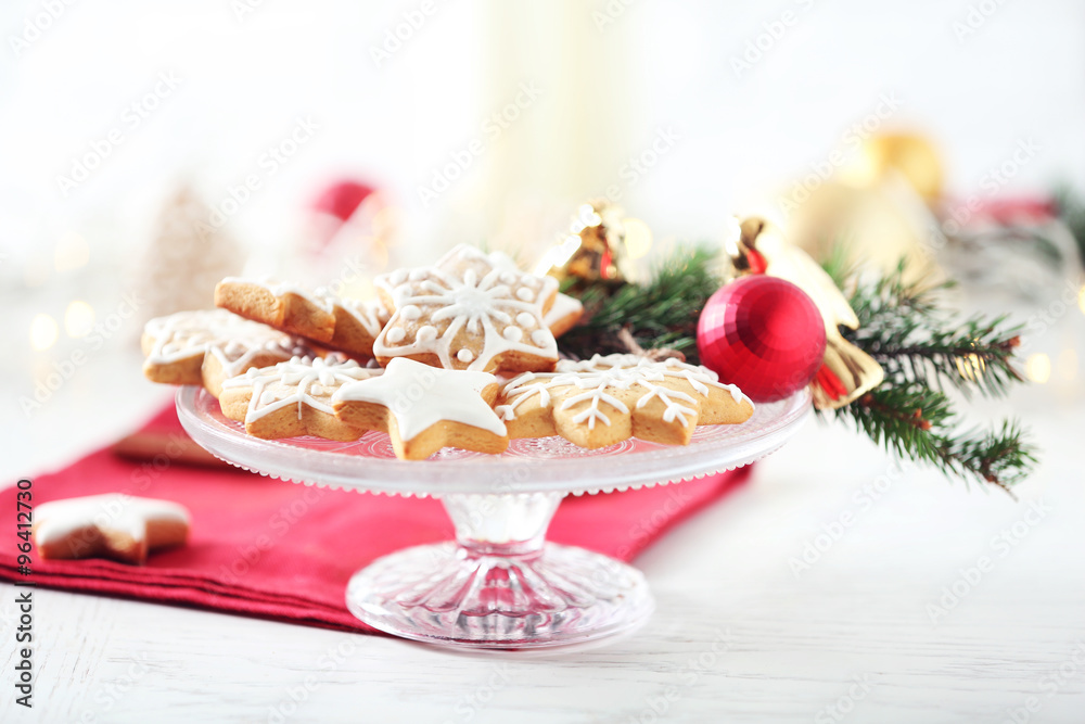 Beautiful cookies with Christmas decor