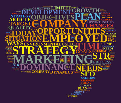 Marketing strategy illustration concept