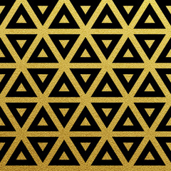 Vector geometric gold pattern