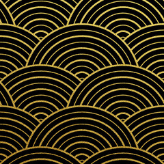 Aufkleber - Vector geometric gold pattern