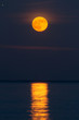 Moonrise over Lake Michigan