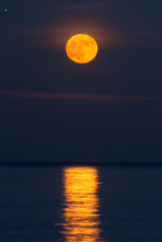 Moonrise Over Lake Michigan