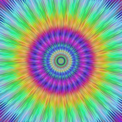 Poster - vibrant burst fractal design