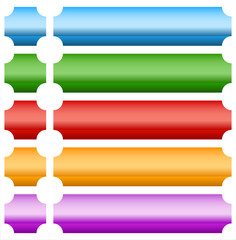 Aufkleber - Empty button, banner background in more colors.