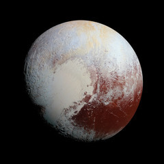 Wall Mural - pluto planet solar system space isolated