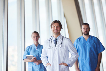 Sticker - group of medical staff at hospital