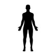 Male human body belonging to an adult man