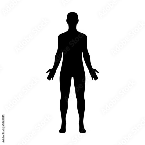 Fotomural Male human body belonging to an adult man
