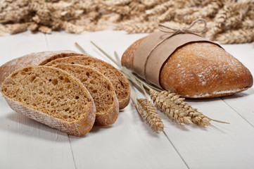 Poster - ciabatta with ears of wheat