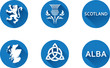 Scotland Flat Icon Set
Set of vector graphic flat icons representing symbols and landmarks of Scotland.