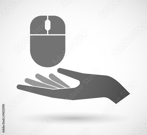 Isolated vector hand giving a wireless mouse Stock Vector | Adobe Stock
