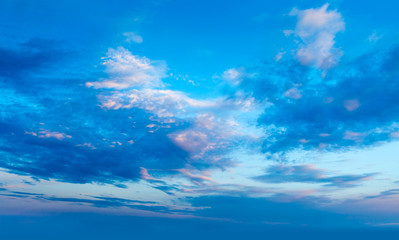 evening sky with clouds